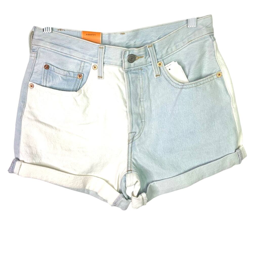 Levi’s 501 Shorts Blue & White New! 26